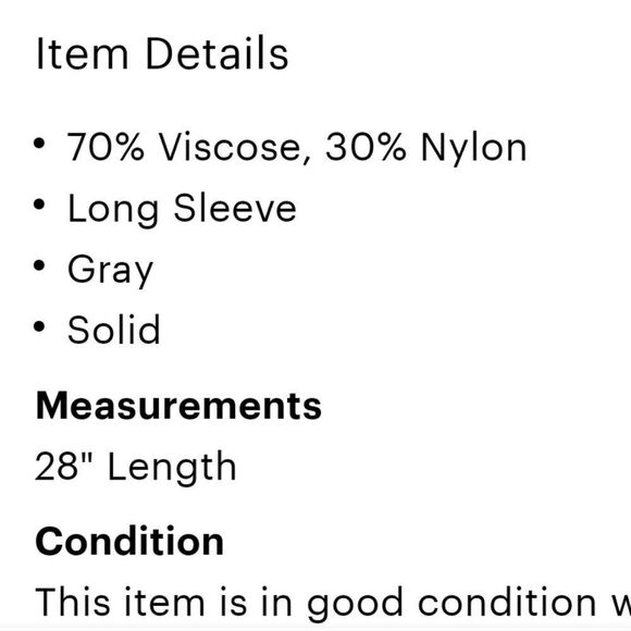 2/$20 Zara Open Cardigan Grey - Picture 7 of 7